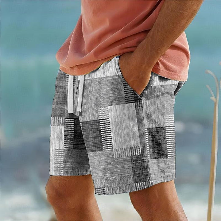 Lisandro | Shorts de baño con estampado patchwork
