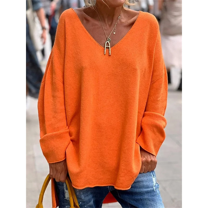Poliana | Sweater holgado cuello V