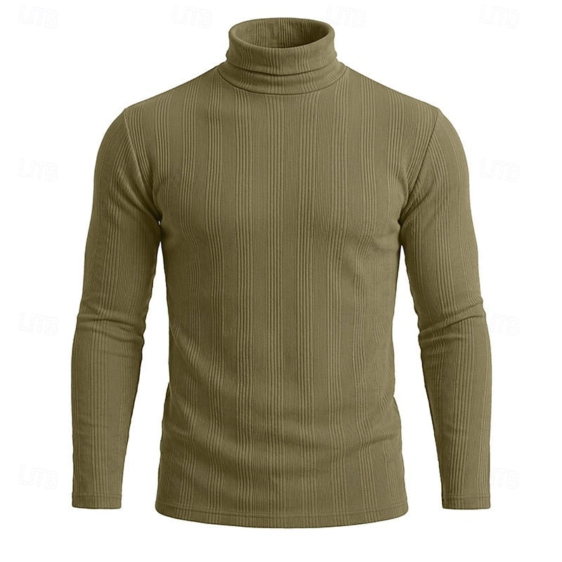 Mauro | Sweater cuello alto texturado para hombre