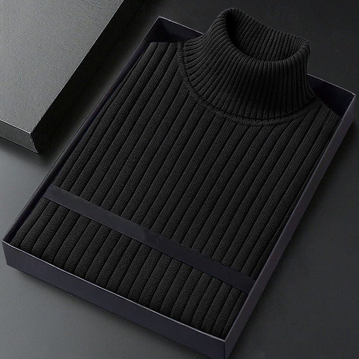 Erasmo | Sweater cuello alto acanalado