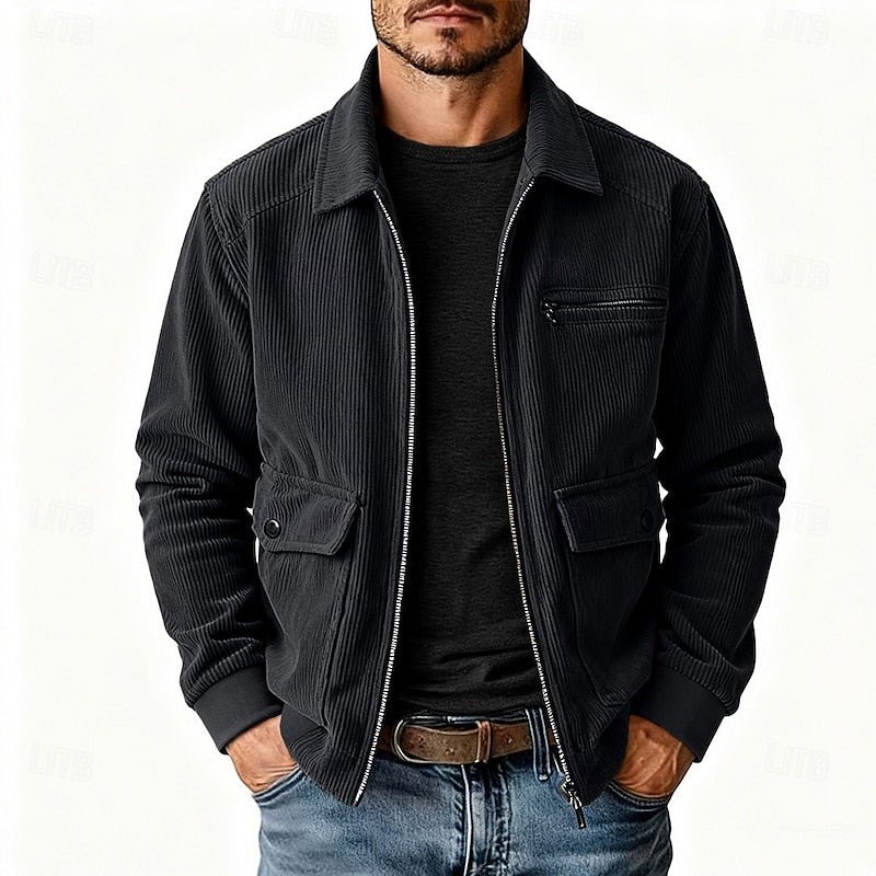 Marco | Chaqueta de cotelé con cuello camisero