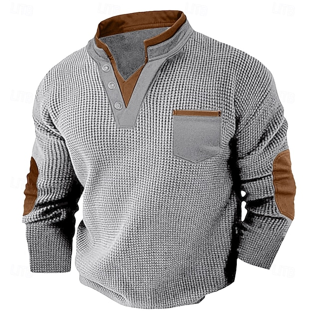 Daniel | Polerón henley texturado