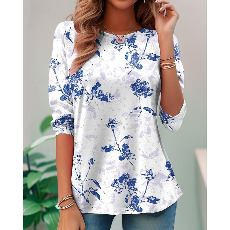 Candelaria | Blusa floral de manga larga