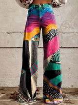 Norka | Pantalón acampanado estampado