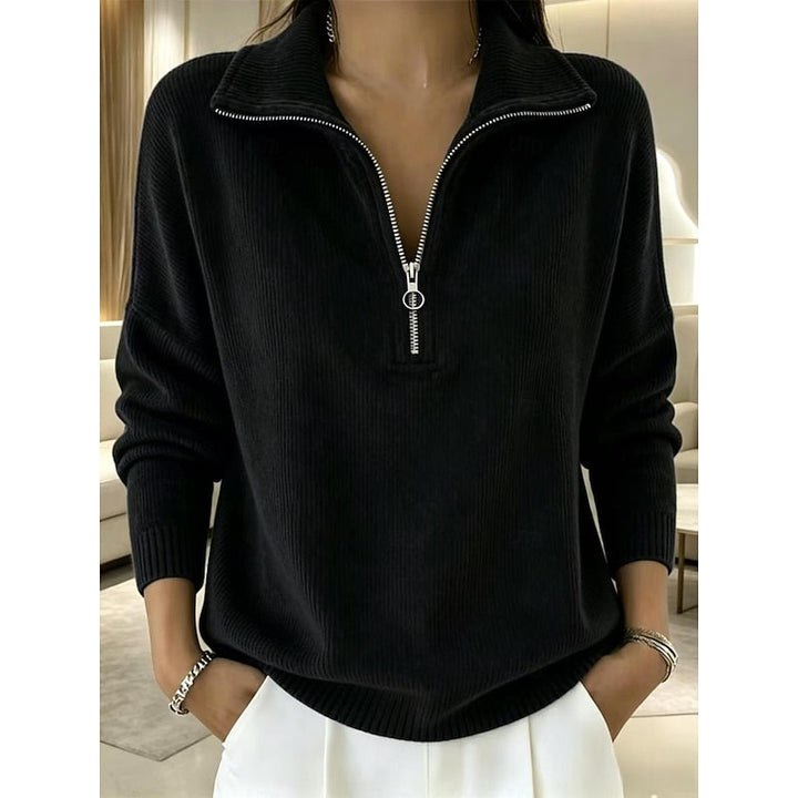 Jenifer | Sweater con cierre y cuello alto