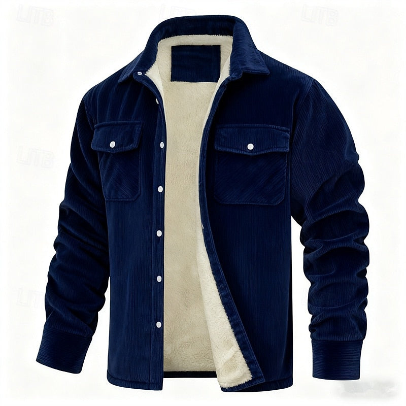 Joel | Chaqueta acanalada con forro polar