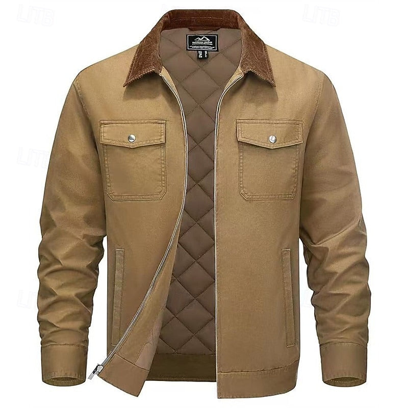 Bastián | Chaqueta de cuello contrastado