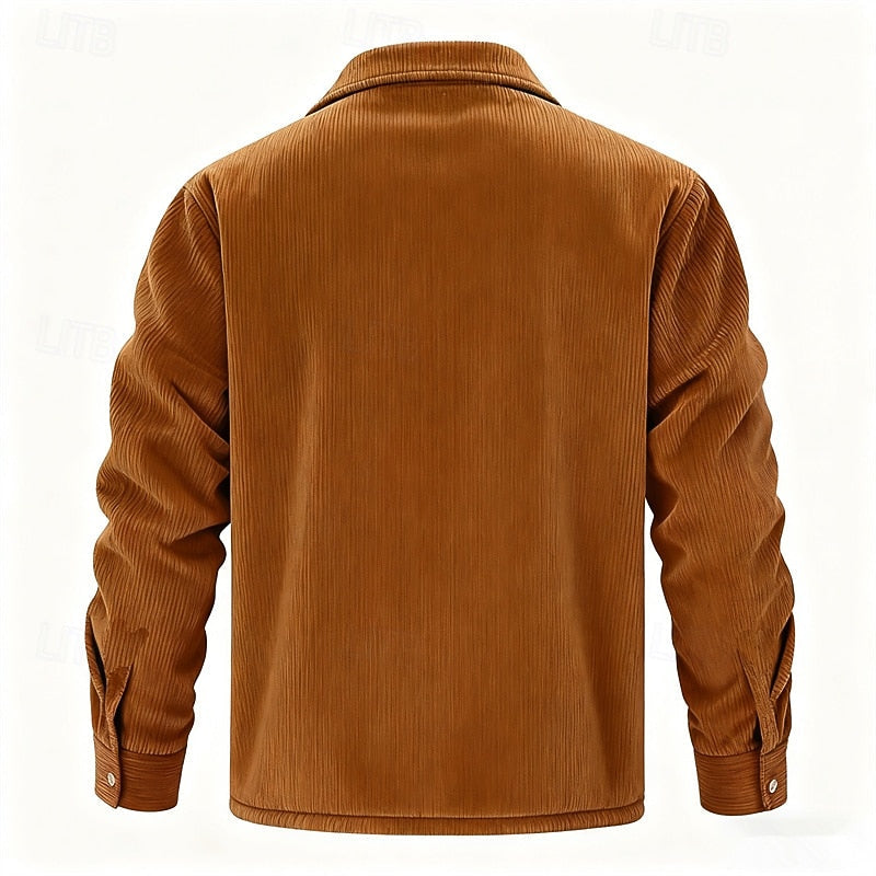 Joel | Chaqueta acanalada con forro polar