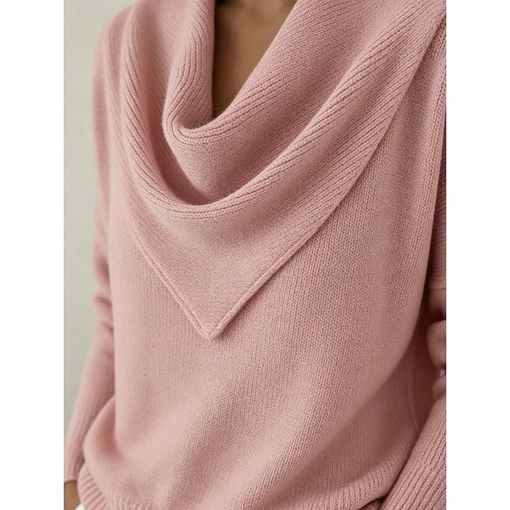 Lía | Sweater cuello drapeado