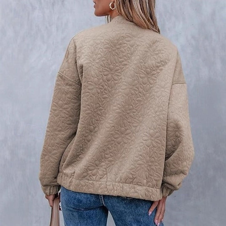 Yaritza | Chaqueta bomber con textura floral