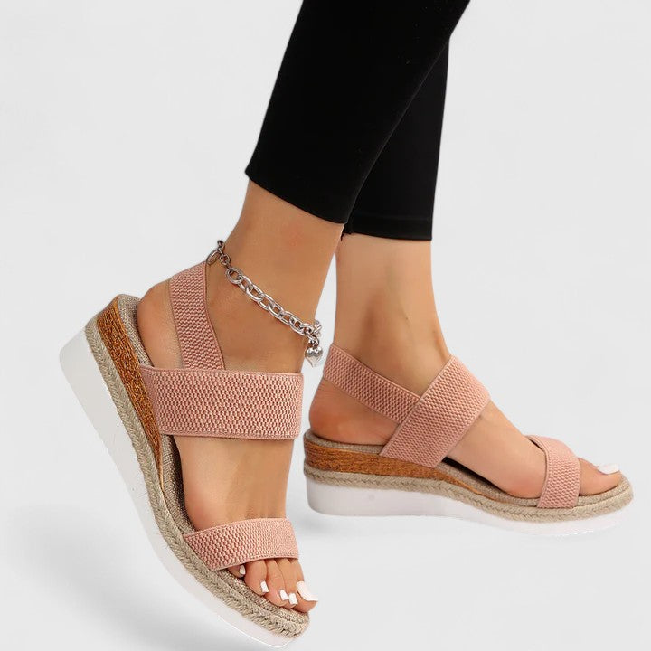 Evelyn | Sandalias con plataforma de yute