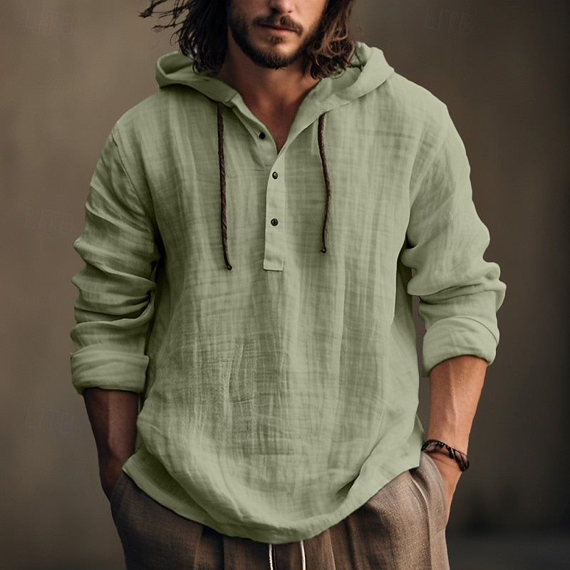 Ítalo | Camisa con capucha relajada