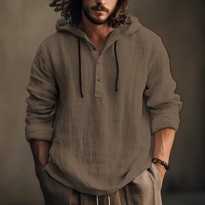 Ítalo | Camisa con capucha relajada