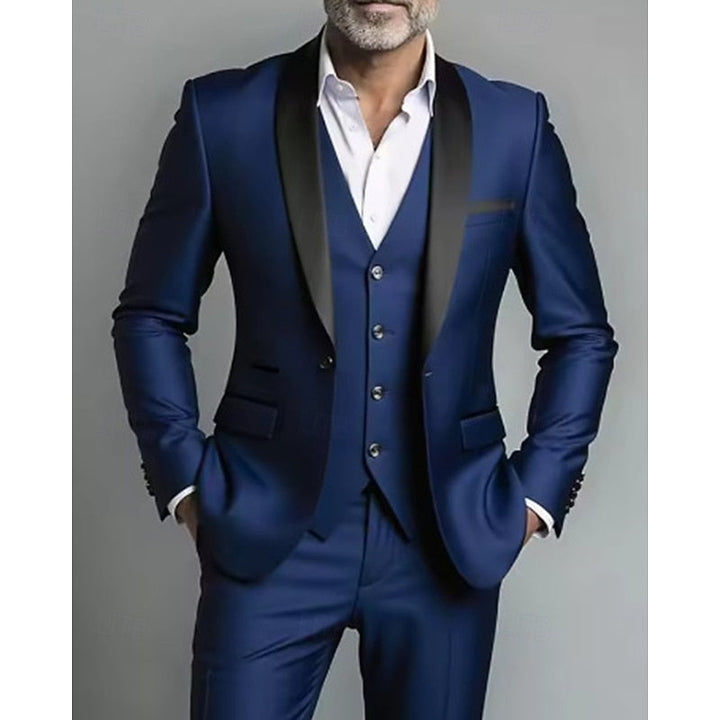 Fredy | Traje de tres piezas con solapa chal