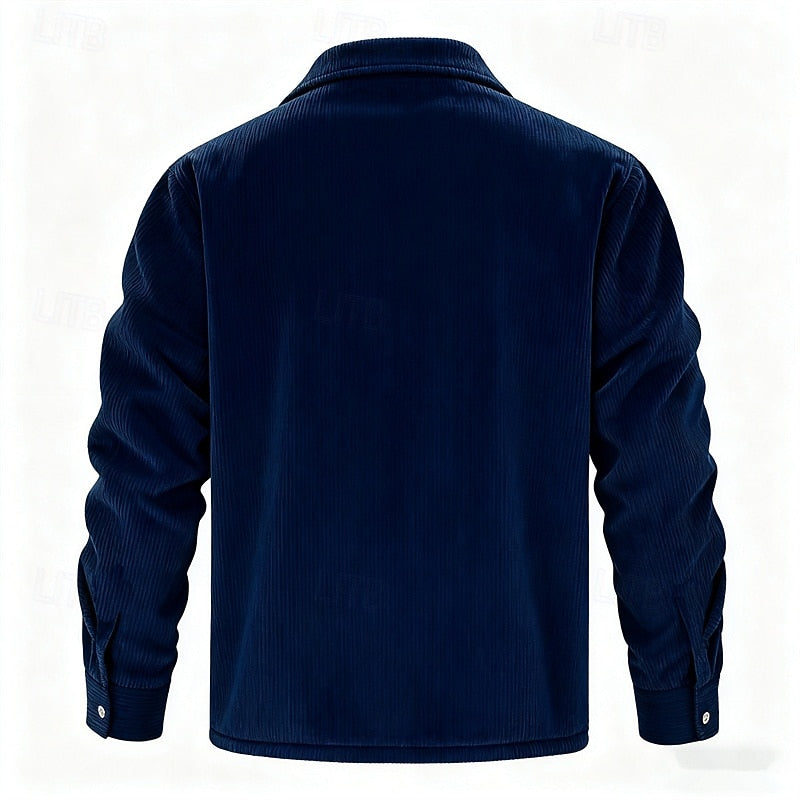 Joel | Chaqueta acanalada con forro polar