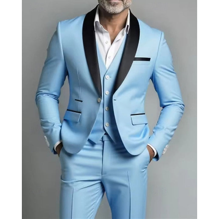 Fredy | Traje de tres piezas con solapa chal