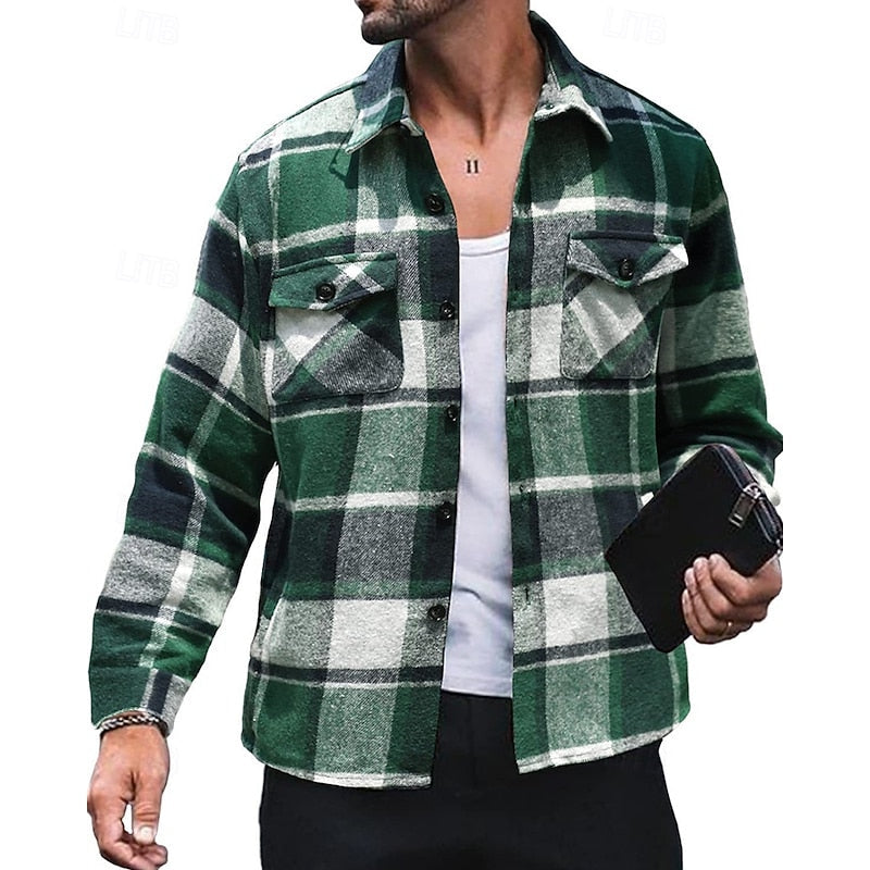 Leandro | Sobrecamisa a cuadros para hombre