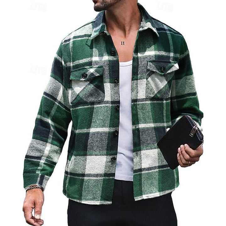 Leandro | Sobrecamisa a cuadros para hombre