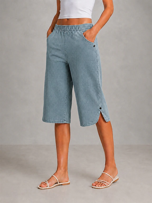 Marisela | Pantalón capri de pierna ancha