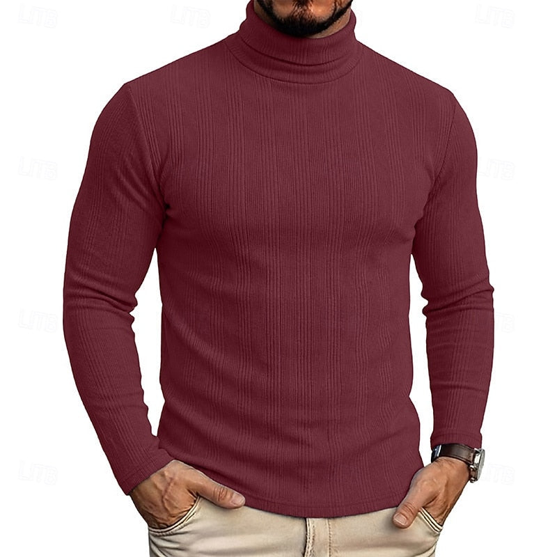 Mauro | Sweater cuello alto texturado para hombre