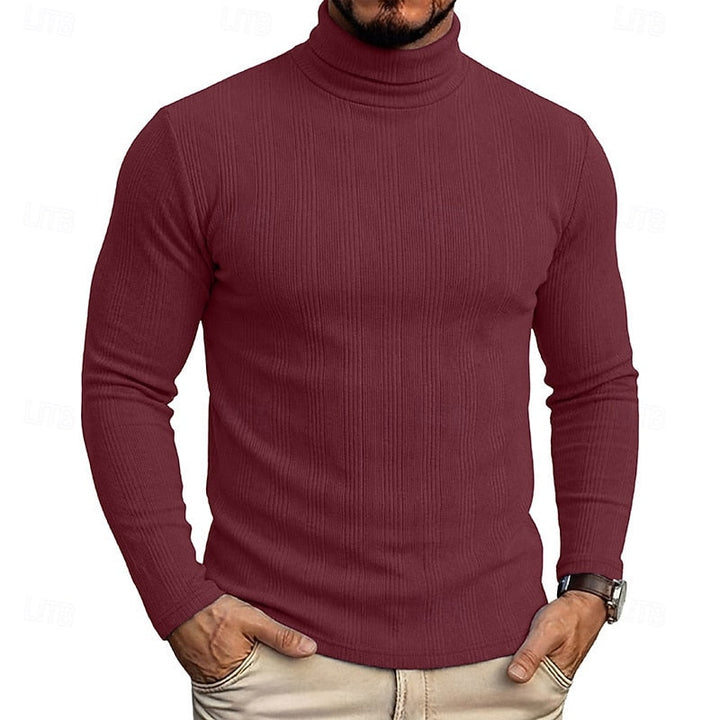 Mauro | Sweater cuello alto texturado para hombre