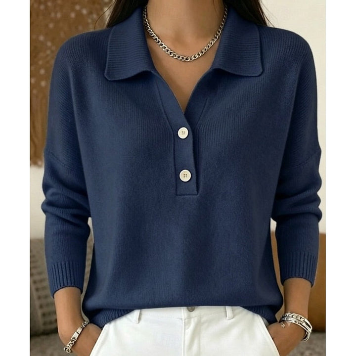 Carmela | Sweater de cuello con botones