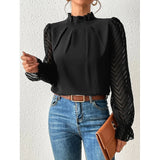 Corina | Blusa elegante de cuello alto