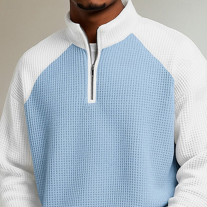 Axel | Sweater con cierre en el cuello texturado