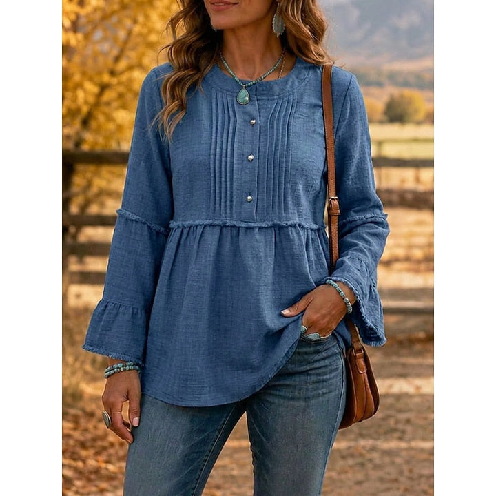 Guillermina | Blusa peplum con pinzas