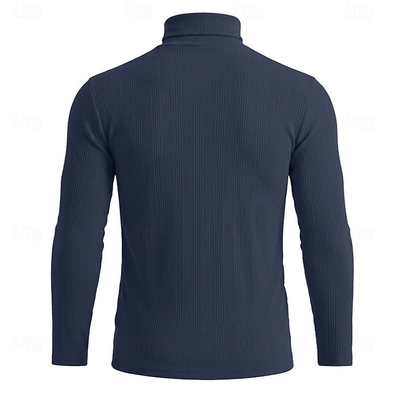 Mauro | Sweater cuello alto texturado para hombre