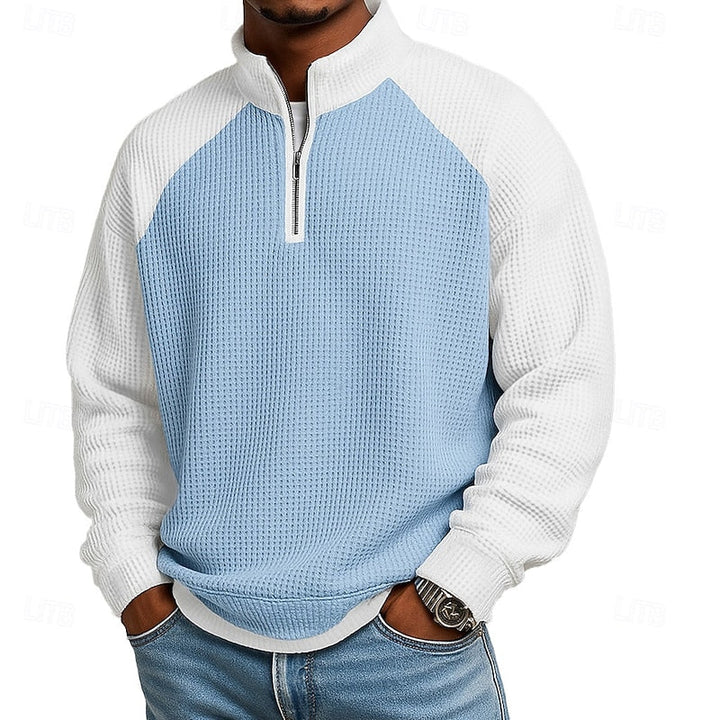 Axel | Sweater con cierre en el cuello texturado