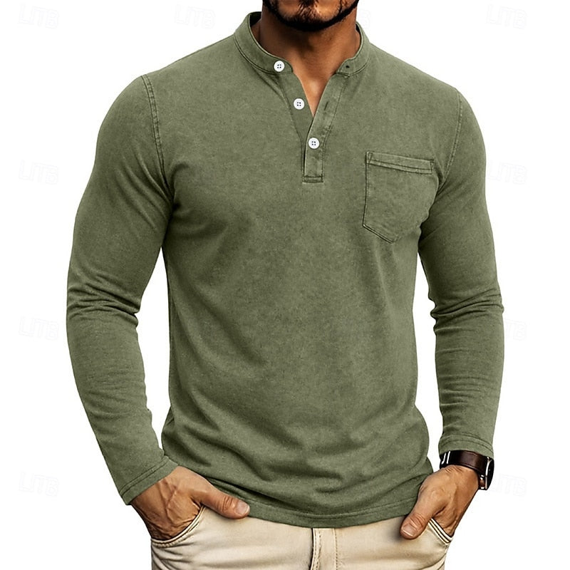Filiberto | Polera henley manga larga
