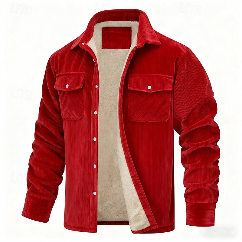 Joel | Chaqueta acanalada con forro polar