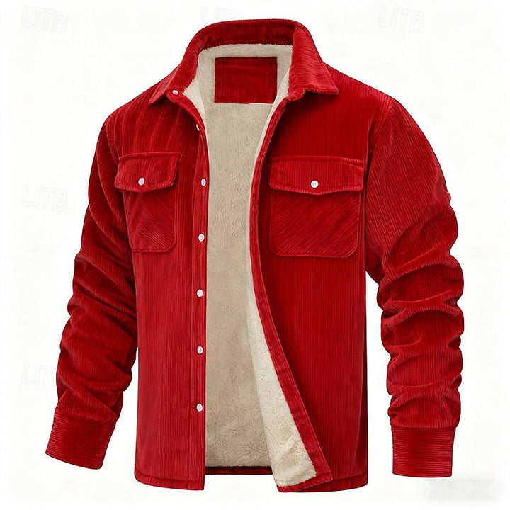 Joel | Chaqueta acanalada con forro polar