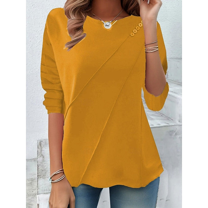 Brígida Rosa | Blusa con vuelo y detalle de botones