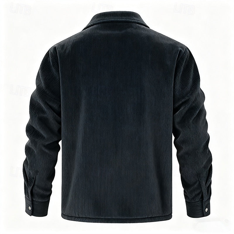 Joel | Chaqueta acanalada con forro polar