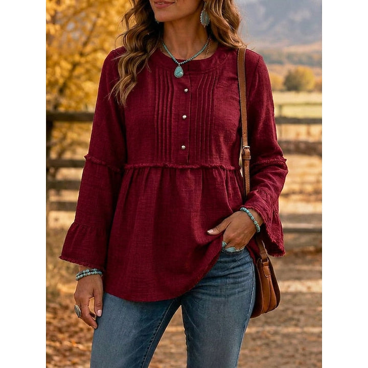 Guillermina | Blusa peplum con pinzas