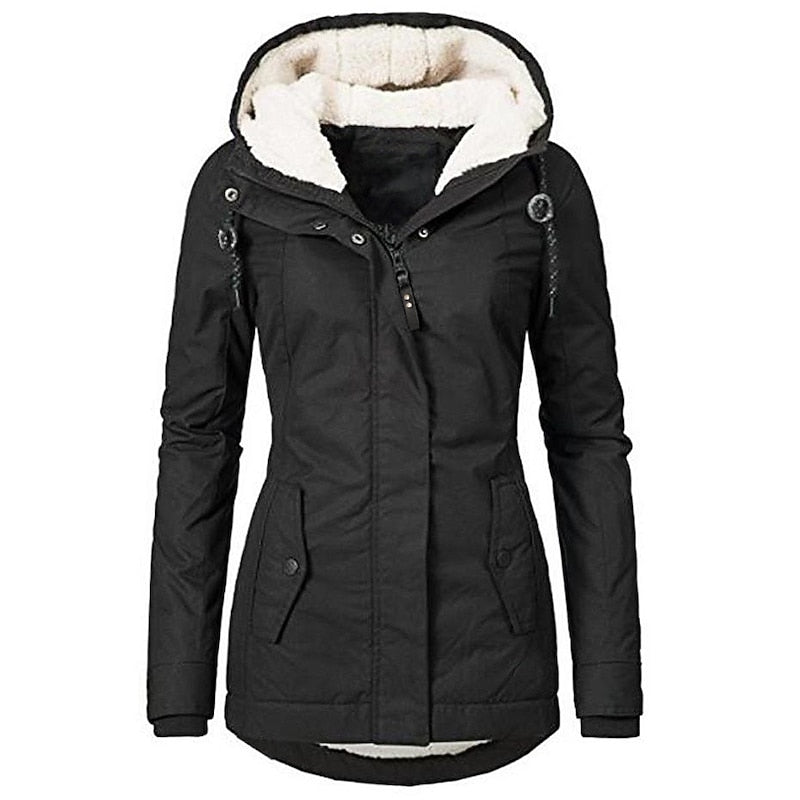Jacinta | Parka con capucha forrada