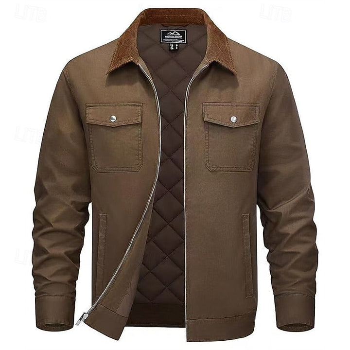 Bastián | Chaqueta de cuello contrastado