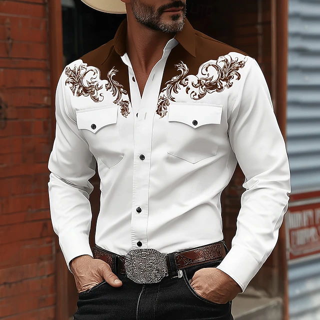 Marco | Camisa manga larga estilo western