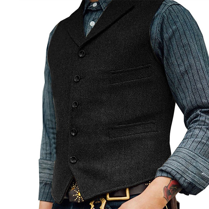 Víctor | Chaleco de vestir espiga para hombre