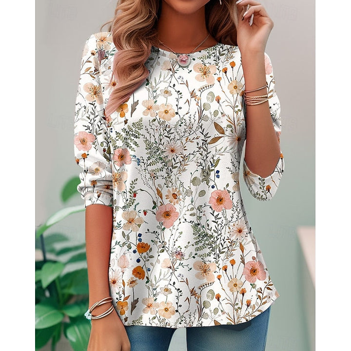 Candelaria | Blusa floral de manga larga