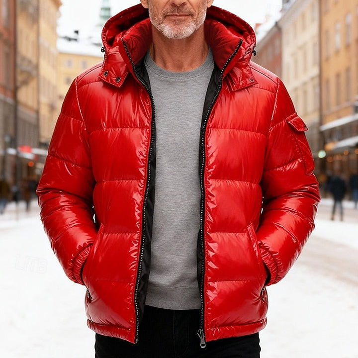 Camilo | Parka puffer con capucha para hombre