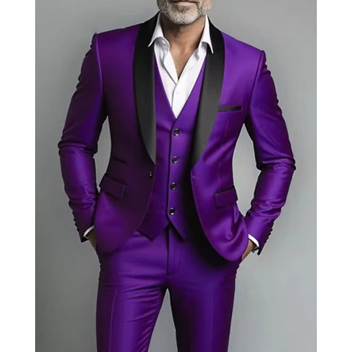 Fredy | Traje de tres piezas con solapa chal