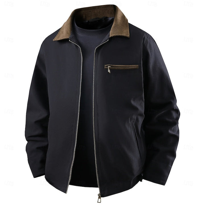 Ayün Kurü | Chaqueta casual con cuello de contraste