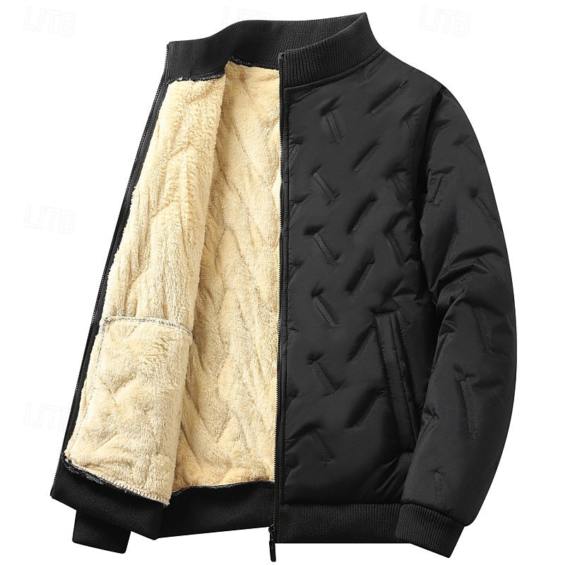 Ulises | Chaqueta bomber acolchada con textura