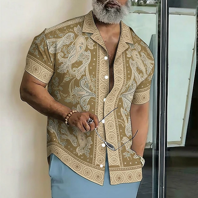 Pastor | Camisa de manga corta con estampado paisley