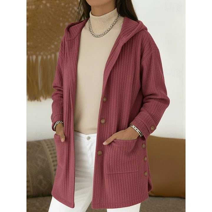 María Teresa | Abrigo con capucha y botones