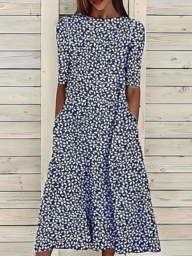 Berta | Vestido midi estampado floral