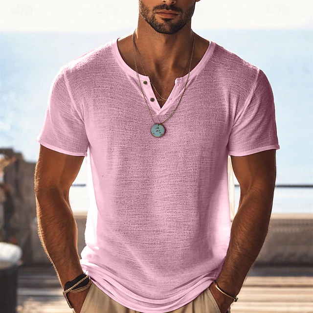 Ángel | Polera henley de corte holgado